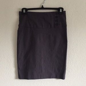 Grey stretch skirt